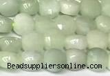 CCB1402 15 inches 6mm faceted coin jade beads