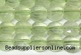 CCB1403 15 inches 6mm faceted coin prehnite beads