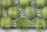 CCB1436 15 inches 7mm - 8mm faceted jade beads