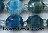 CCB1467 15 inches 9mm - 10mm faceted apatite beads