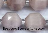 CCB1536 15 inches 11mm - 12mm faceted kunzite gemstone beads