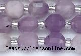 CCB1567 15 inches 5mm - 6mm faceted purple kunzite beads