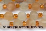 CCB1580 15 inches 5mm - 6mm faceted pink aventurine beads