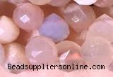 CCB1633 15 inches 6mm faceted teardrop moonstone beads