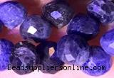 CCB1649 15 inches 6mm faceted teardrop sodalite beads