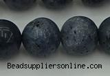 CCB457 15.5 inches 18mm round blue coral beads wholesale