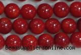 CCB55 15.5 inches 4-6mm round red coral beads Wholesale