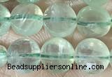 CCB608 15.5 inches 6mm faceted coin prehnite gemstone beads