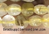 CCB611 15.5 inches 6mm faceted coin citrine gemstone beads