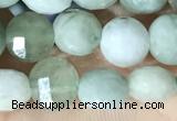 CCB619 15.5 inches 6mm faceted coin jade gemstone beads