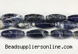 CCB780 15.5 inches 15*38mm - 16*40mm rice sodalite  beads