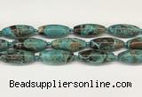 CCB784 15.5 inches 15*38mm - 16*40mm rice ocean agate beads