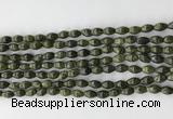 CCB803 15.5 inches 4*6mm rice gemstone beads wholesale