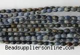 CCB806 15.5 inches 4*6mm rice dumortierite gemstone beads wholesale