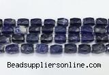 CCB889 11*15mm-12*16mm faceted cuboid sodalite beads wholesale