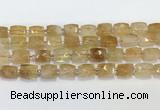 CCB892 11*15mm-12*16mm faceted cuboid citrine beads wholesale