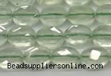 CCB916 15.5 inches 6*8mm faceted oval prehnite beads