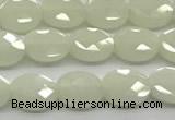 CCB919 15.5 inches 6*8mm faceted oval luminous beads