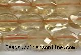 CCB920 15.5 inches 6*8mm faceted oval citrine beads