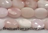 CCB923 15.5 inches 6*8mm faceted oval pink opal beads