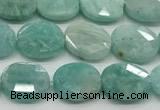 CCB938 15.5 inches 8*10mm faceted oval amazonite beads