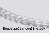 CCC01 15 inches 6mm round white crystal beads Wholesale