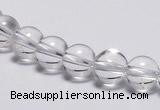 CCC02 15 inches 8mm round white crystal beads Wholesale