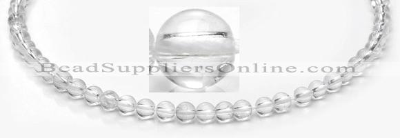 CCC06 15.5 inches 6mm round white crystal beads Wholesale