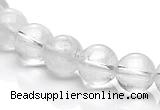 CCC07 15.5 inches 10mm round white crystal beads Wholesale