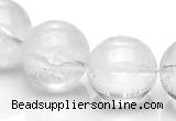 CCC10 15.5 inches 16mm round white crystal beads Wholesale