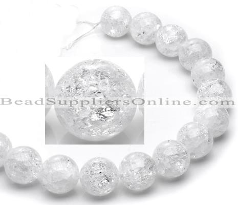 CCC20 20mm round grade A white crystal beads Wholesale