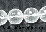 CCC257 15.5 inches 18mm faceted round grade A natural white crystal beads