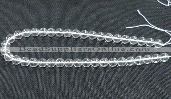 CCC278 15.5 inches 8mm round A grade natural white crystal beads