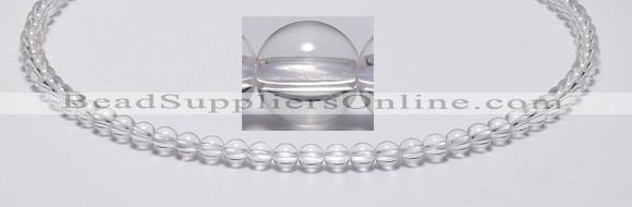 CCC30 15.5 inches 4mm round synthetic white crystal beads