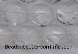 CCC506 15.5 inches 16mm faceted coin natural white crystal beads