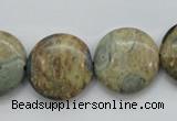 CCD04 15.5 inches 20mm flat round cordierite beads wholesale