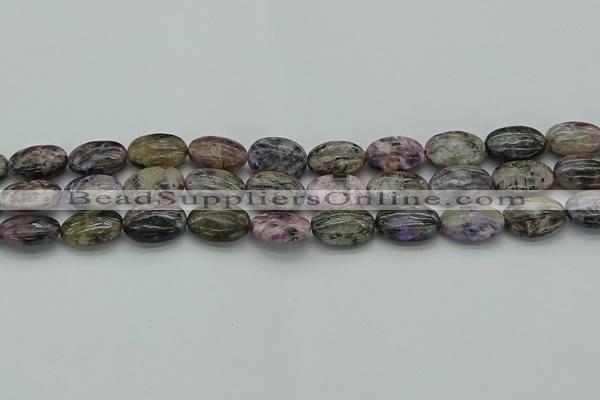 CCG103 15.5 inches 13*18mm oval charoite gemstone beads