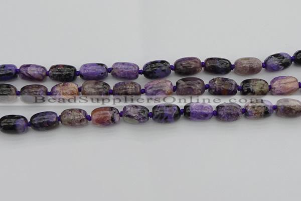 CCG112 15.5 inches 12*16mm drum charoite gemstone beads