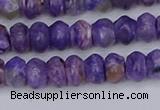 CCG116 15.5 inches 4*7mm rondelle charoite gemstone beads