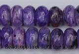 CCG123 15.5 inches 6*11mm rondelle charoite gemstone beads