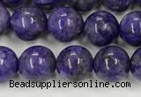 CCG310 15.5 inches 6mm round dyed charoite beads wholesale