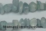 CCH215 34 inches 5*8mm aquamarine chips gemstone beads wholesale