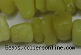 CCH273 34 inches 8*12mm olive jade chips gemstone beads wholesale