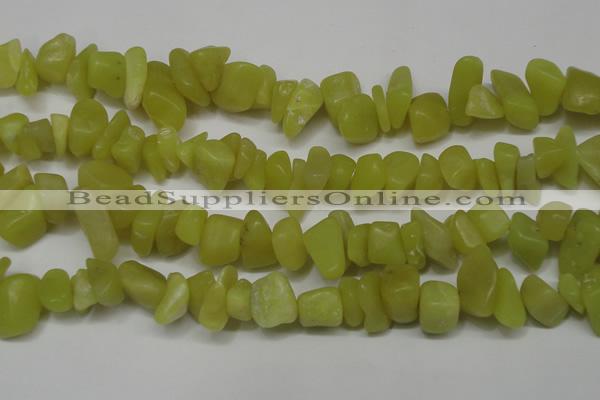 CCH273 34 inches 8*12mm olive jade chips gemstone beads wholesale