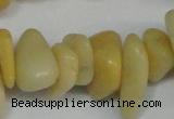 CCH274 34 inches 8*12mm yellow jade chips gemstone beads wholesale