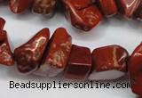 CCH275 34 inches 8*12mm red jasper chips gemstone beads wholesale