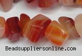 CCH303 34 inches 8*12mm red agate chips gemstone beads wholesale