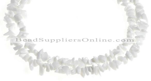 CCH32 35 inches white stone chips gemstone beads wholesale