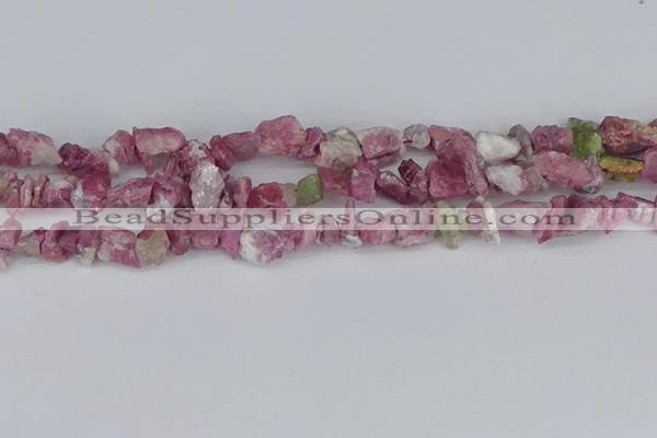 CCH706 15.5 inches 6*8mm - 10*14mm pink tourmaline chips beads