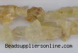 CCH708 15.5 inches 6*8mm - 10*14mm yellow topaz chips beads